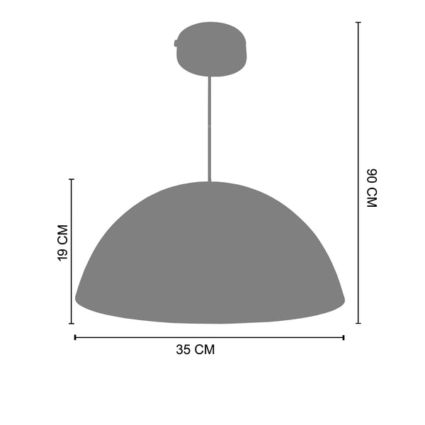 Suspension DEMI-BOULE 35cm - 1 Lumière