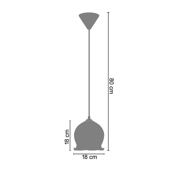 Suspension DOMECQ 18cm - 1 Lumière