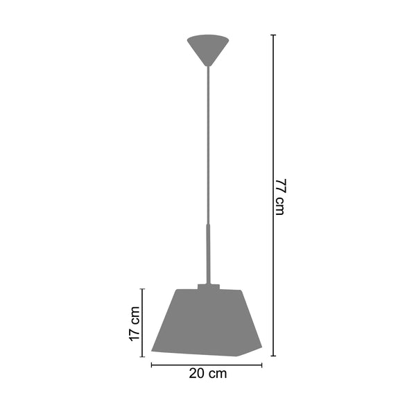 <transcy>Suspensão FLEUVE  36cm - 1 Luz </transcy>