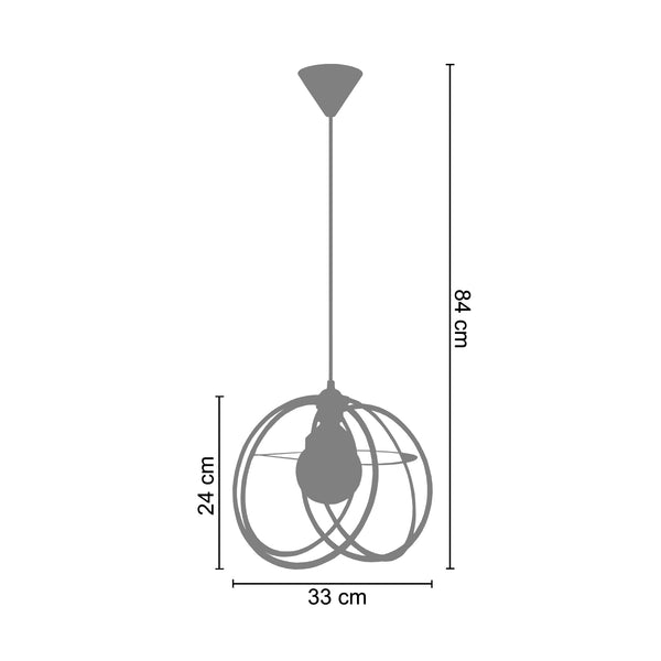 Suspension RONDINGS  33cm - 1 Lumière