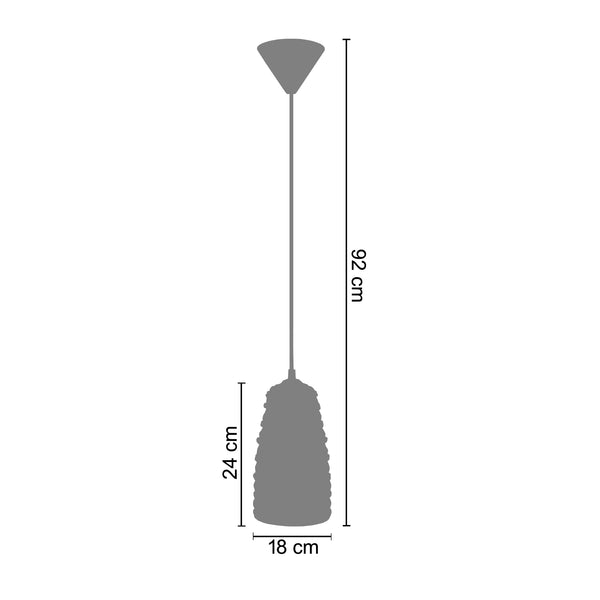 <tc>Suspensão CORDES   14cm - 1 Luz </tc>