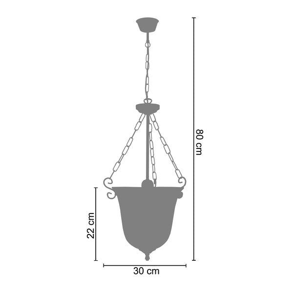 <tc>Suspensão VICTORIA  30cm - 1 Luz  </tc>