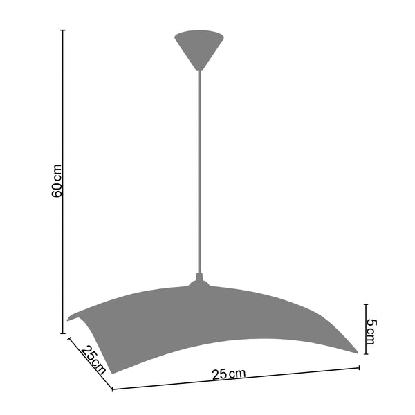 <tc>Suspensão SALVADOR  25cm - 1 Luz  </tc>