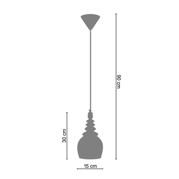 Suspension SABELA  15cm - 1 Lumière