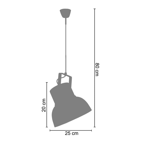 <tc>Suspensão POULIES CLOCHE  25cm - 1 Luz  </tc>