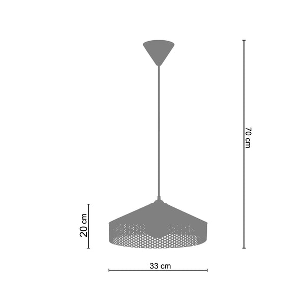 Suspension IRIS  33cm - 1 Lumière