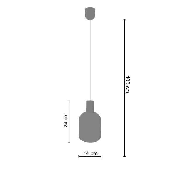 Suspension SVALBARD S 14cm - 1 Lumière