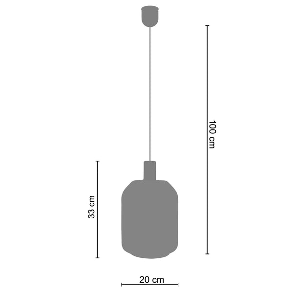 <transcy>Suspensão GLOBO  30cm - 1 Luz </transcy>