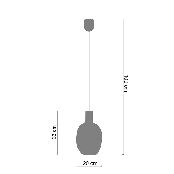 Suspension VINGOLF  20cm - 1 Lumière