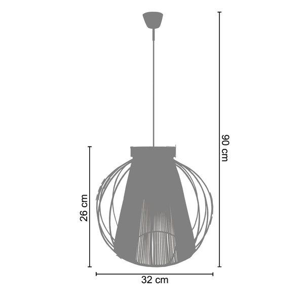 Suspension KARA 32cm  - 1 Lumière