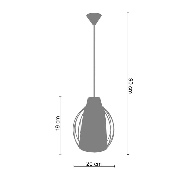 <tc>Suspensão MALVILLE  19cm - 1 Luz </tc>