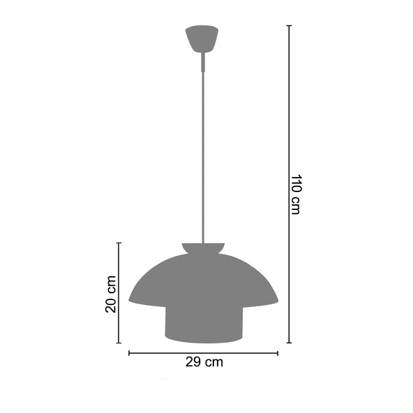 Suspension ALVA 29cm - 1 Lumière