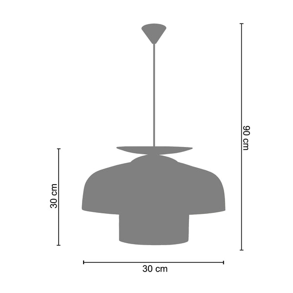 Suspension CILLA  30cm - 1 Lumière