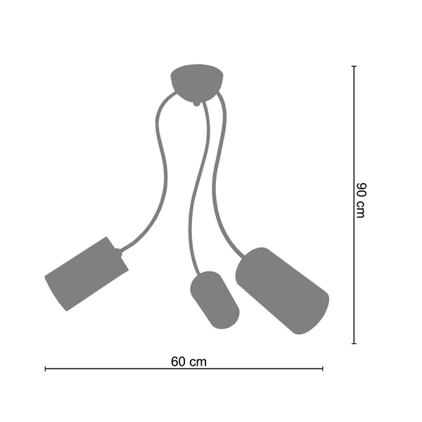 <transcy>Candeeiro de Teto ACTUELLE  46cm - 5 Luz - SKU 20965</transcy>