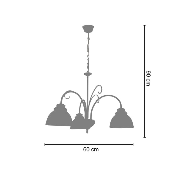 <transcy>Candeeiro de Teto ACTUELLE  46cm - 5 Luz - SKU 20965</transcy>