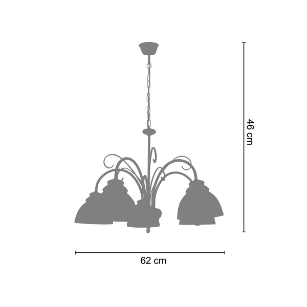 Lustre PAYS DE L'ADOUR  62cm - 5 Lumières