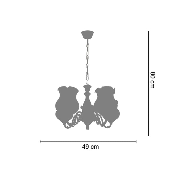 Lustre VAL D'ISÉRE  49cm - 5 Lumières