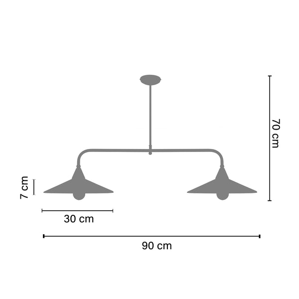 <transcy>Candeeiro de Teto ACTUELLE  46cm - 5 Luz - SKU 20965</transcy>