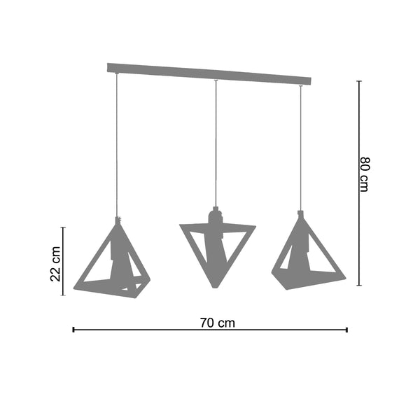 <transcy>Candeeiro de Teto ACTUELLE  46cm - 5 Luz - SKU 20965</transcy>