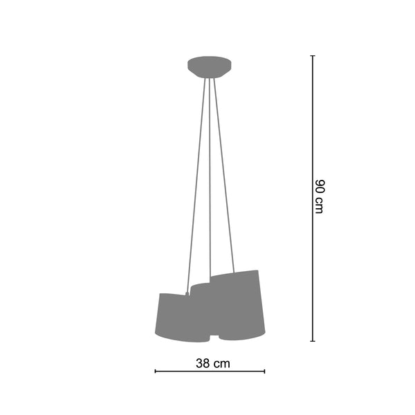 Lustre MARNE  38cm - 3 Lumières