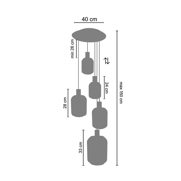 <transcy>Candeeiro de Teto KNUDSEN  30cm - 3 Luz </transcy>