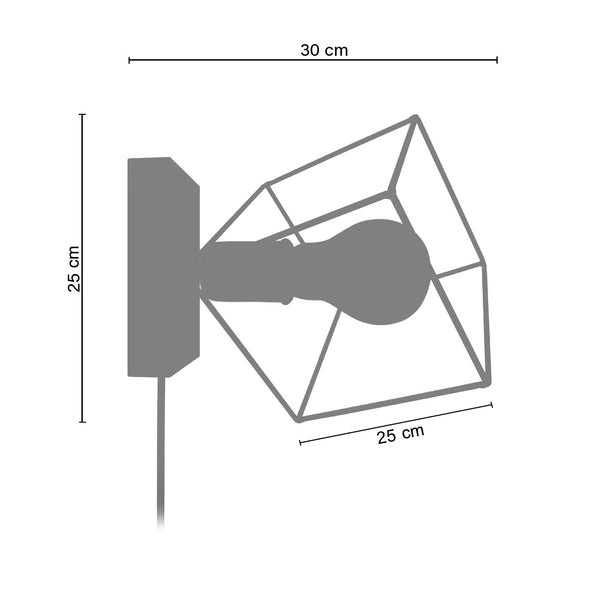 <tc>Aplique SQUARE  35cm - 1 Luz   </tc>