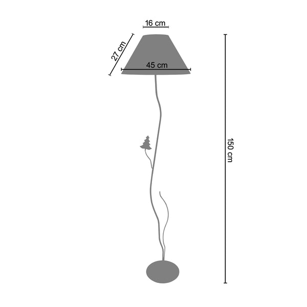 Lampadaire GOURDON 150 cm - 1 Lumière