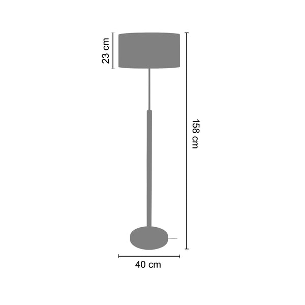 Lampadaire AGRA 45cm - 1 Lumière