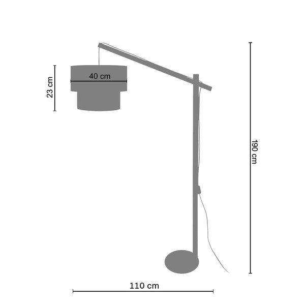 Lampadaire COCHIN P 40cm - 1 Lumière