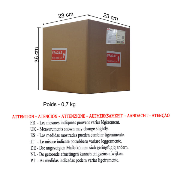 OCTOGONAL 21cm - 1 Lumière