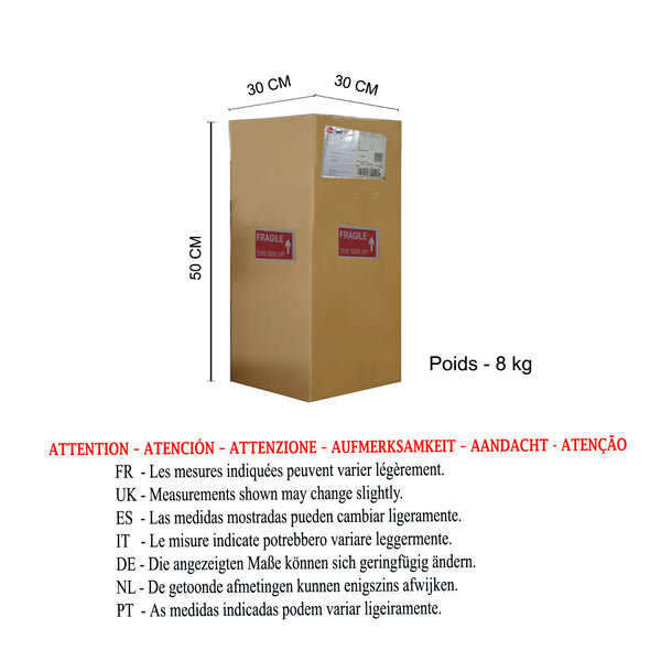 Lampe a poser CRISTAL 24cm - 1 Lumière