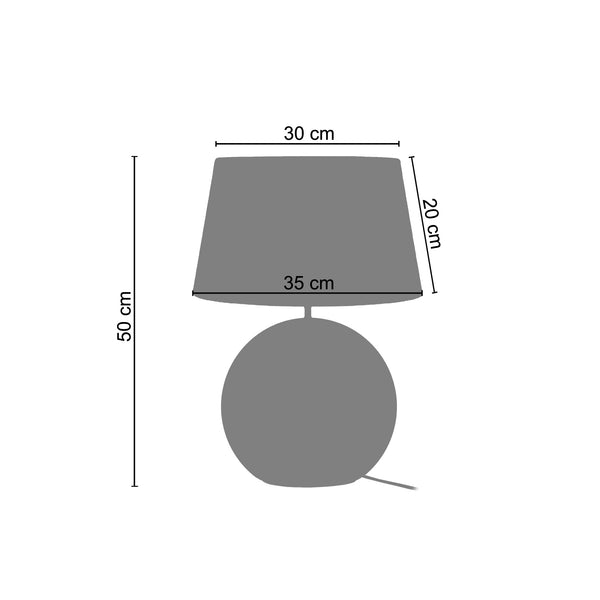 Lampe a poser BURNABY 35cm - 1 Lumière