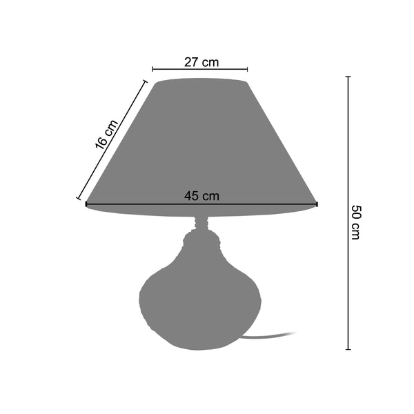 <transcy>Candeeiro de Mesa TROMPETA-CORDES   30cm - 1 Luz </transcy>