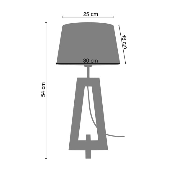 <tc>Candeeiro de Mesa  VILA A LT 2-30cm - 1 Luz </tc>