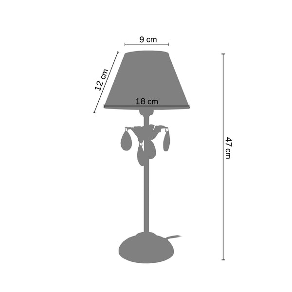 Lampe a poser PAMPILLES 18cm - 1 Lumière