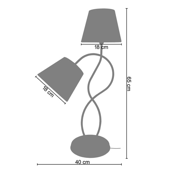 <tc>Candeeiro de Mesa SAINT-GIMMER  30cm - 1 Luz  </tc>