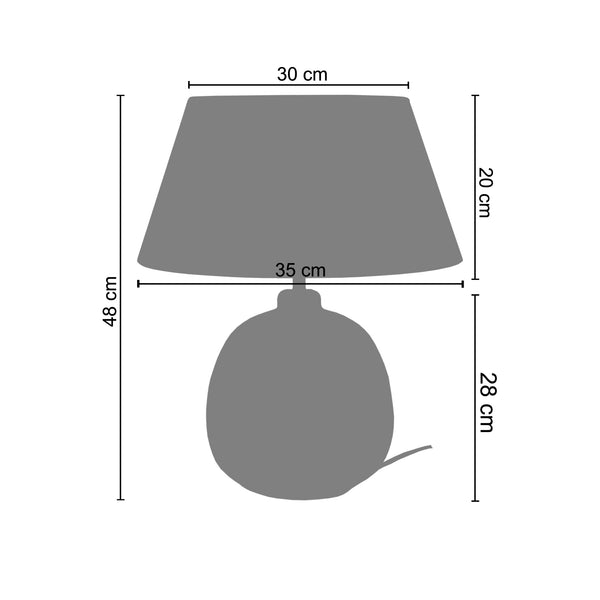 <tc>Candeeiro de Mesa REFLEX  35cm - 1 Luz  </tc>