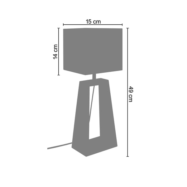 <tc>Candeeiro de Mesa MIKELLI -LT 2- 15 cm - 1 Luz </tc>