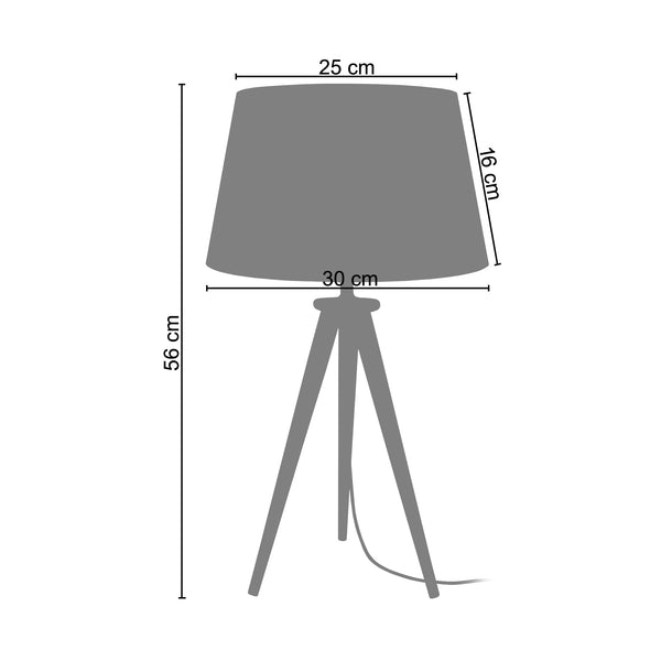 <tc>Candeeiro de Mesa ARHUS LT 2 30cm - 1 Luz </tc>