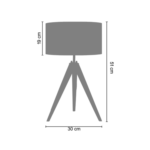 <tc>Candeeiro de Mesa CASHEMIRE  30cm - 1 Luz</tc>