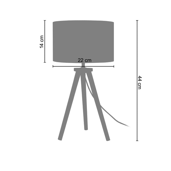 <tc>Candeeiro de Mesa UTGARD-LT2 22cm - 1 Luz </tc>