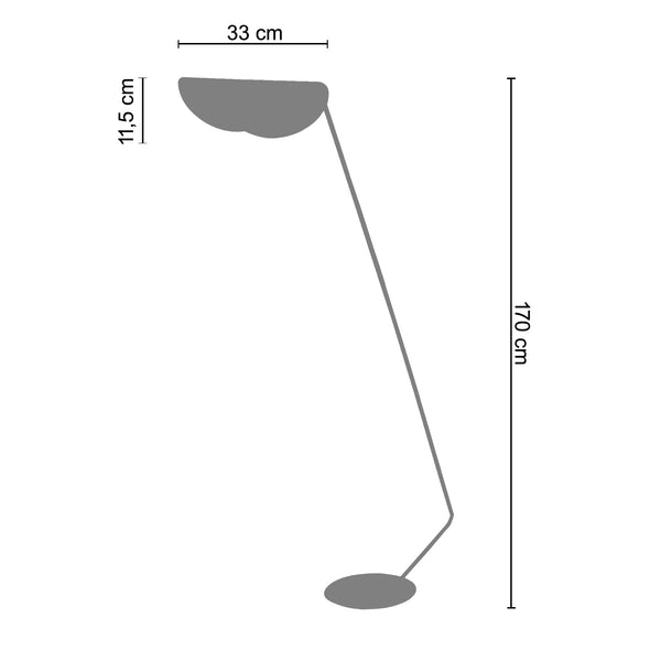 Lampadaire liseuse ULLA  33 cm - 1 Lumière