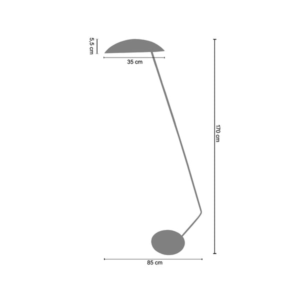 Lampadaire liseuse ULRIKA   35 cm - 1 Lumière