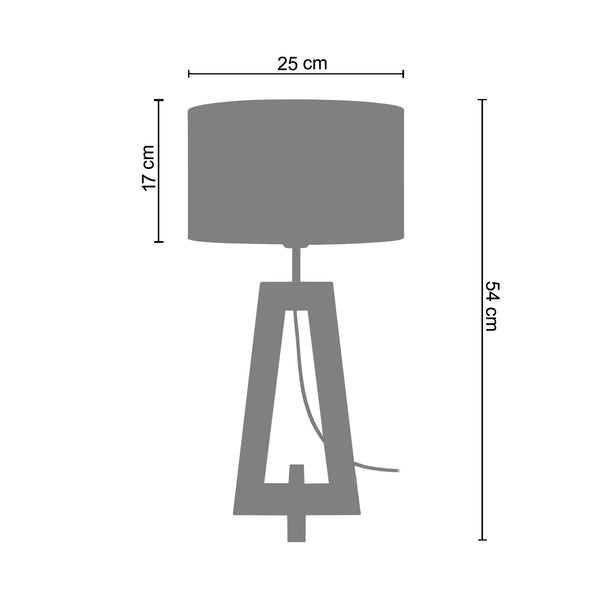 <tc>Candeeiro de Mesa VILA A LT2 -  25cm - 1 Luz </tc>