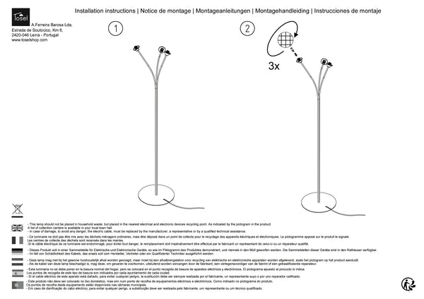 Lampadaires Instructions