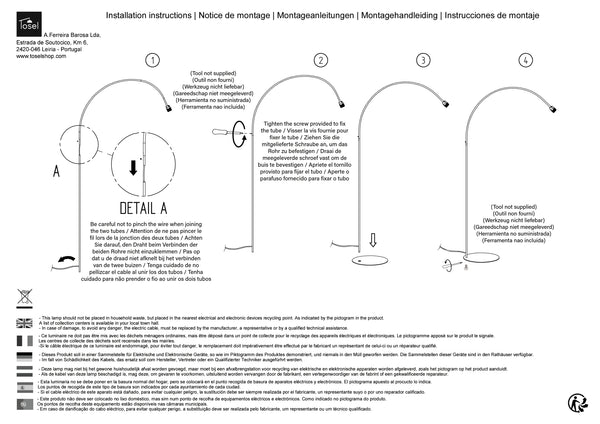 Lampadaires Instructions