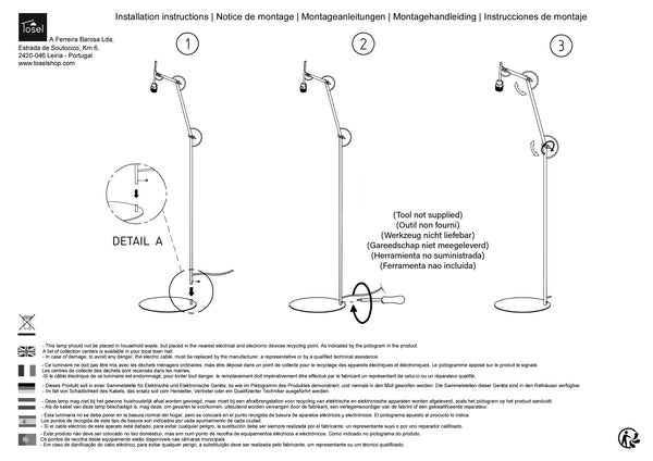 Lampadaires Instructions