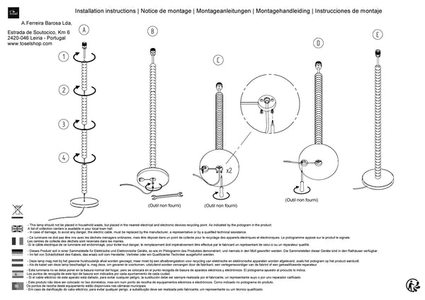 Lampadaires Instructions