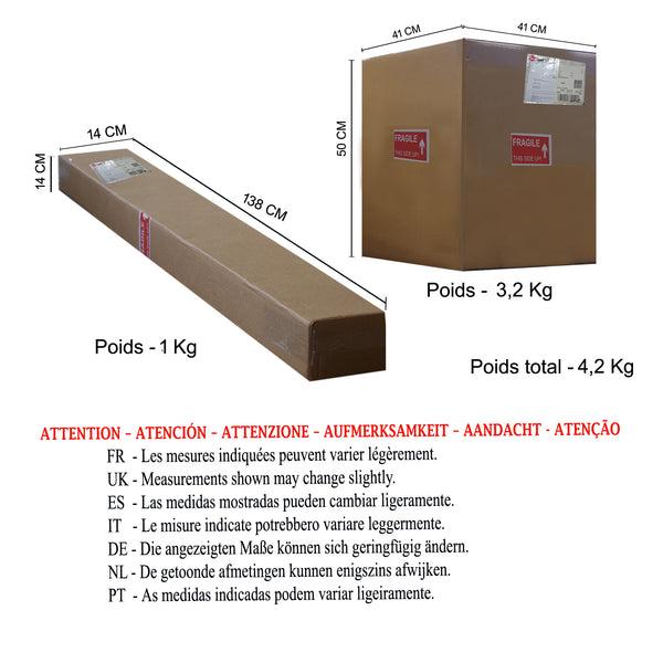 Lampadaire SORANO 70cm - 1 Lumière