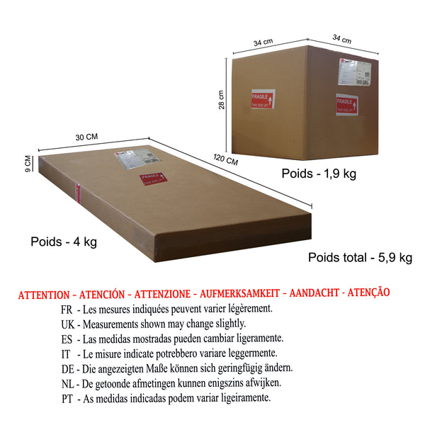 <transcy>Candeeiro Pé Alto CIVITÁ  40cm - 1 Luz </transcy>